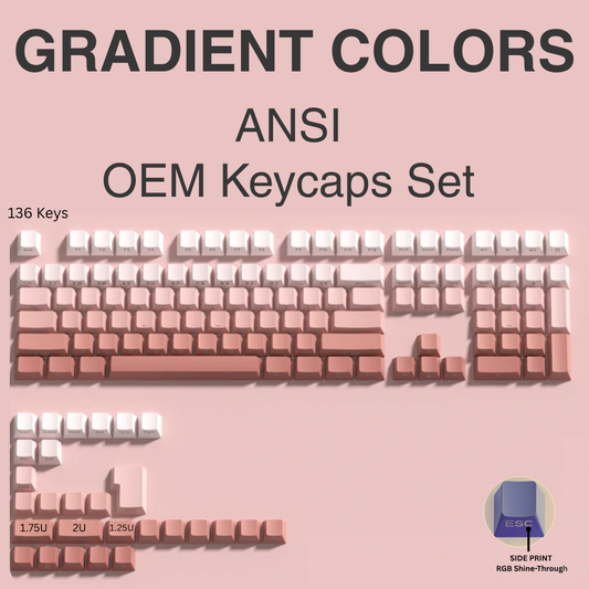 Gradient Colors Keycaps Set