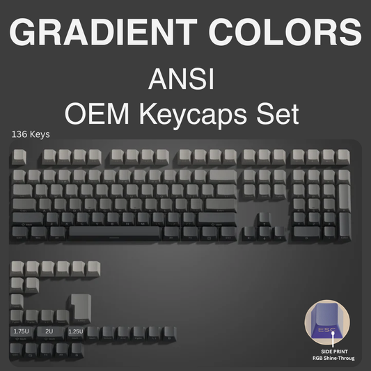 Gradient Colors Keycaps Set
